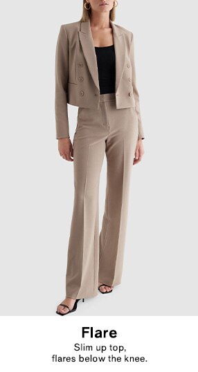 FCE Tight flared suit trousers